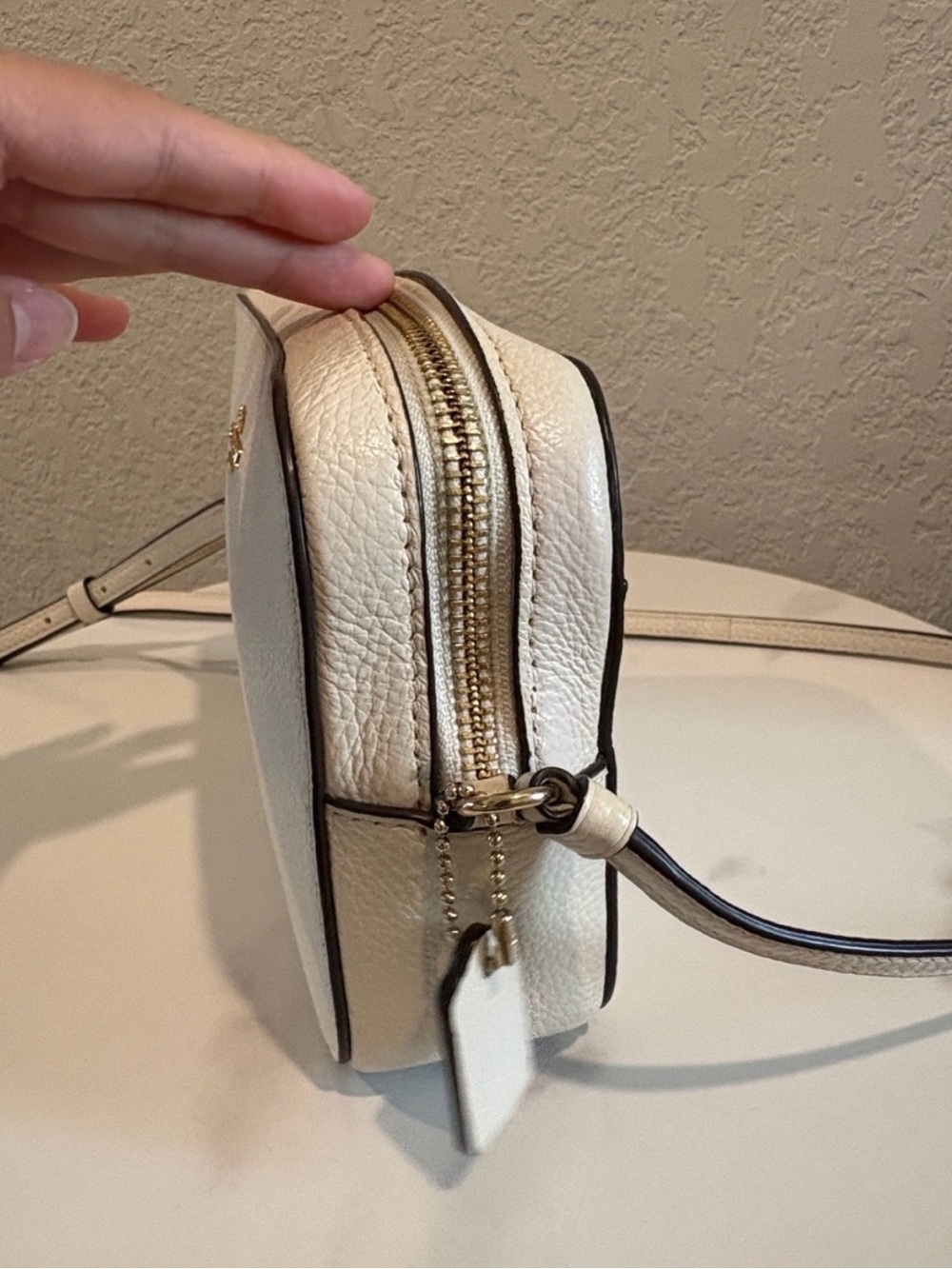 Coach Chalk Pebbled Leather Crossbody Bag - Picture 4 of 12